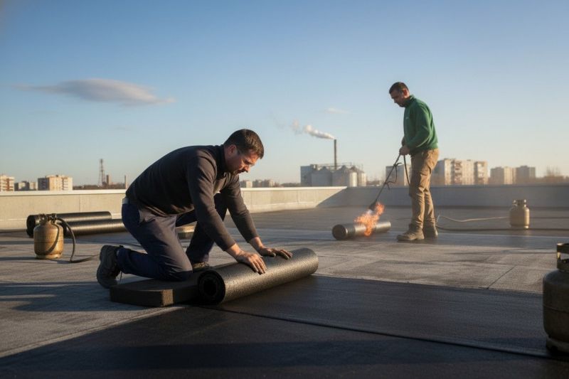 Flat Roof Tar Repair